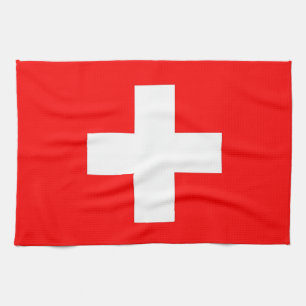 Toalla de cocina con bandera de Suiza