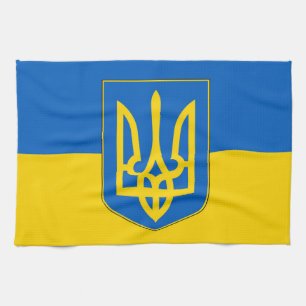 Toalla de cocina con bandera de Ucrania