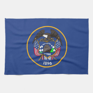 Toalla de cocina con bandera de Utah, EE.UU.