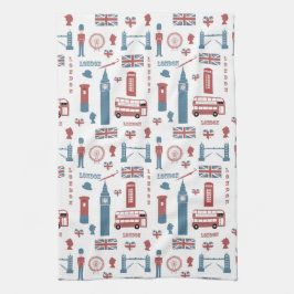 Toalla de cocina con bandera inglesa Big Ben de Lo