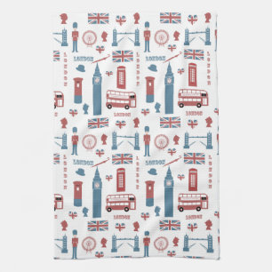 Toalla de cocina con bandera inglesa Big Ben de Lo