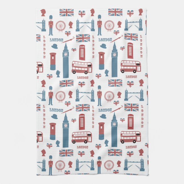 Toalla de cocina con bandera inglesa Big Ben de Lo (Vertical)