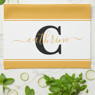 Toalla de cocina con bloques de color personalizad