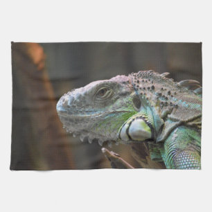 Toalla de cocina con cabeza de lagarto de Iguana c