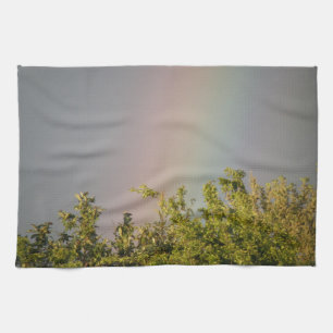 Toalla de cocina con cielo arco iris