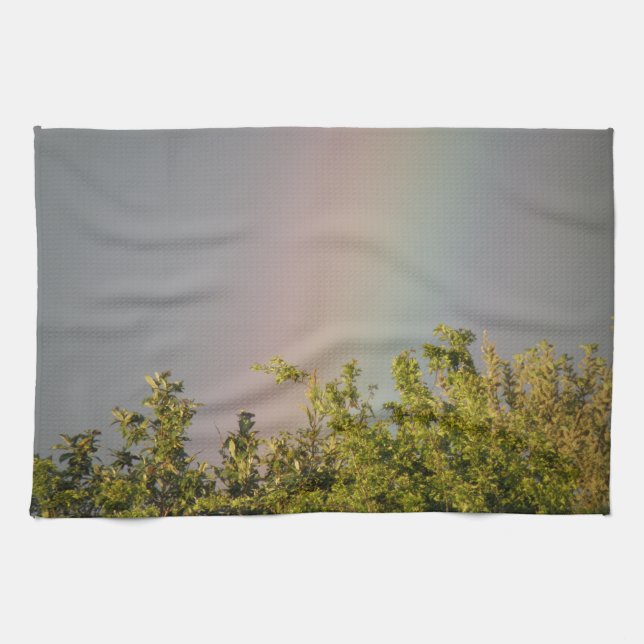 Toalla de cocina con cielo arco iris (Horizontal)