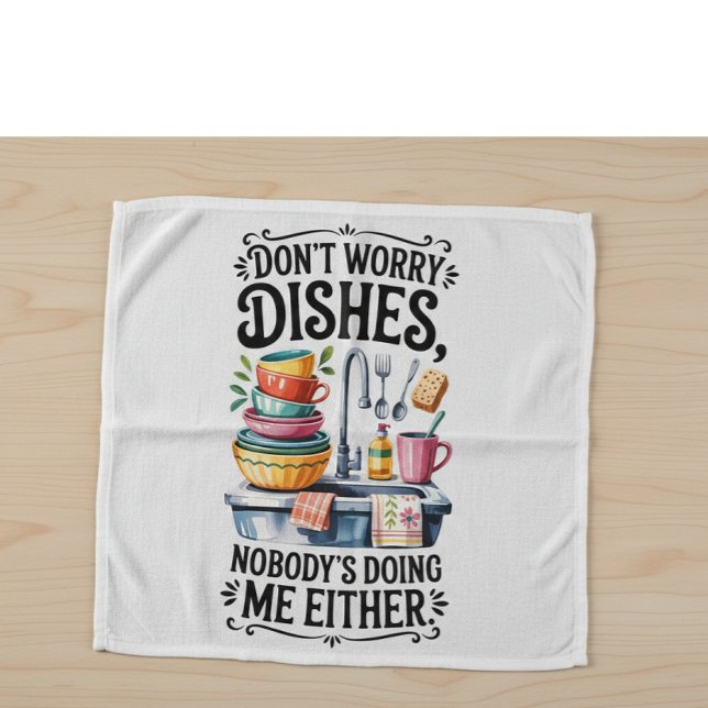Toalla de cocina con cita de humor (Subido por el creador)
