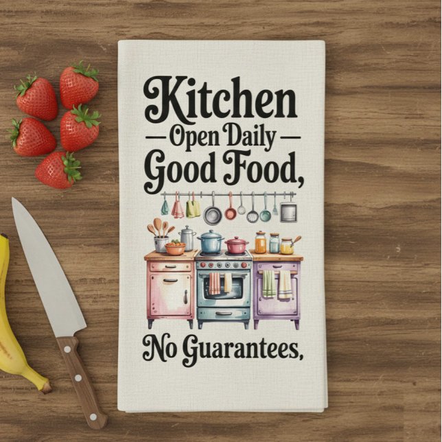 Toalla de cocina con cita divertida y sarcástica (Subido por el creador)