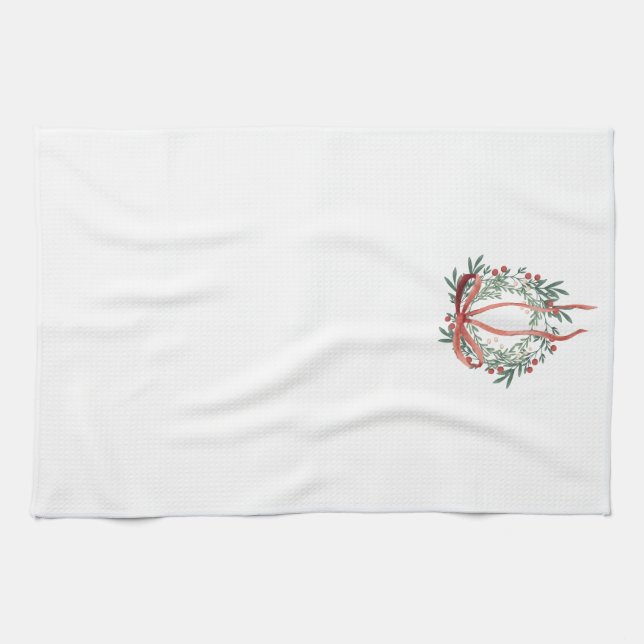 Toalla de cocina con corona simple  (Horizontal)