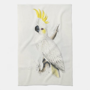 Toalla de cocina con cresta amarilla del Cockatoo