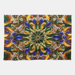 Toalla de cocina con diseño de colores brasileños