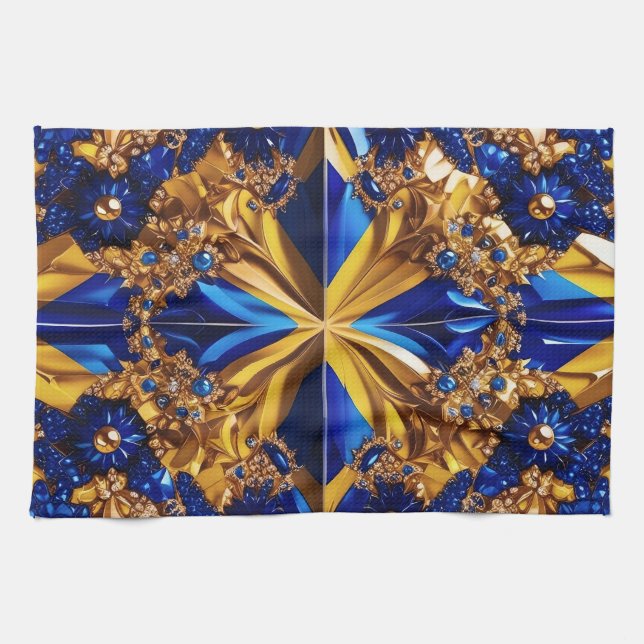 Toalla de cocina con diseño de colores suecos (Horizontal)