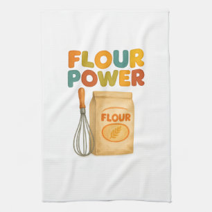 Toalla de cocina con energía de harina