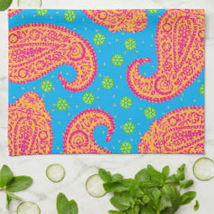 Toalla de cocina con estampado de cachemira colori