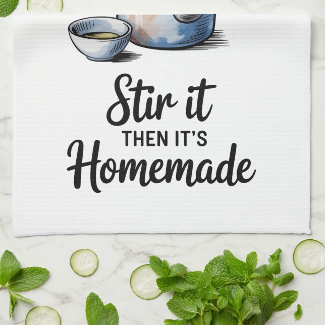 Toalla de Cocina con Frase Divertida (Doblado)