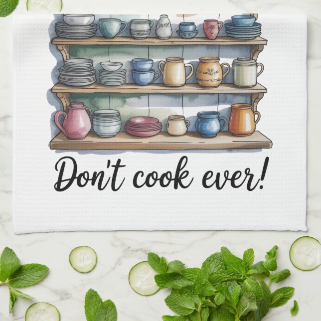 Toalla de Cocina con Frase Divertida (Doblado)