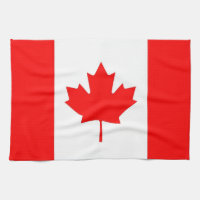 Toalla de cocina con la bandera de Canadá