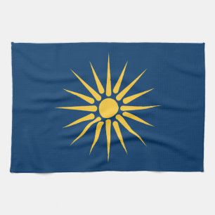 Toalla de cocina con la bandera de Macedonia, Grec