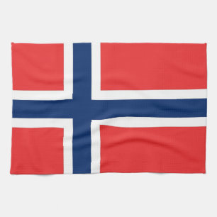 Toalla de cocina con la bandera de Noruega
