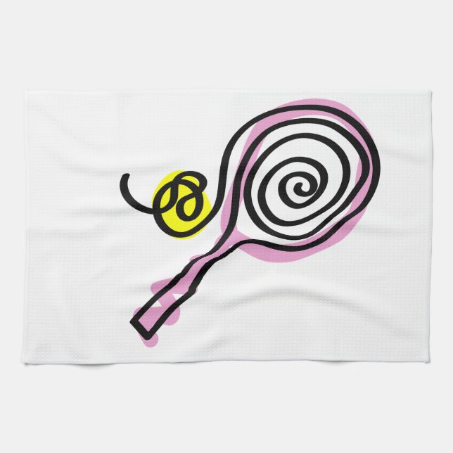 Toalla de cocina con la impresión del tenis (Horizontal)