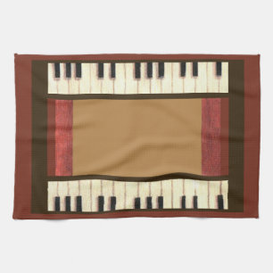 Toalla de cocina con llaves de piano de Kristie Hu