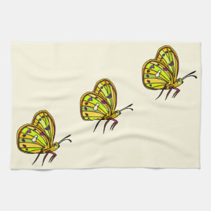 Toalla de cocina con mariposa - colores Personaliz