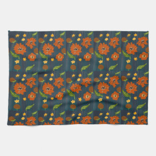 Toalla de cocina con motivo floral