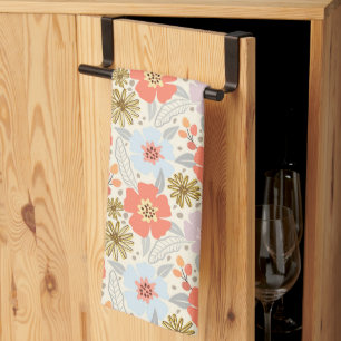 Toalla de cocina con motivos florales inspirados e