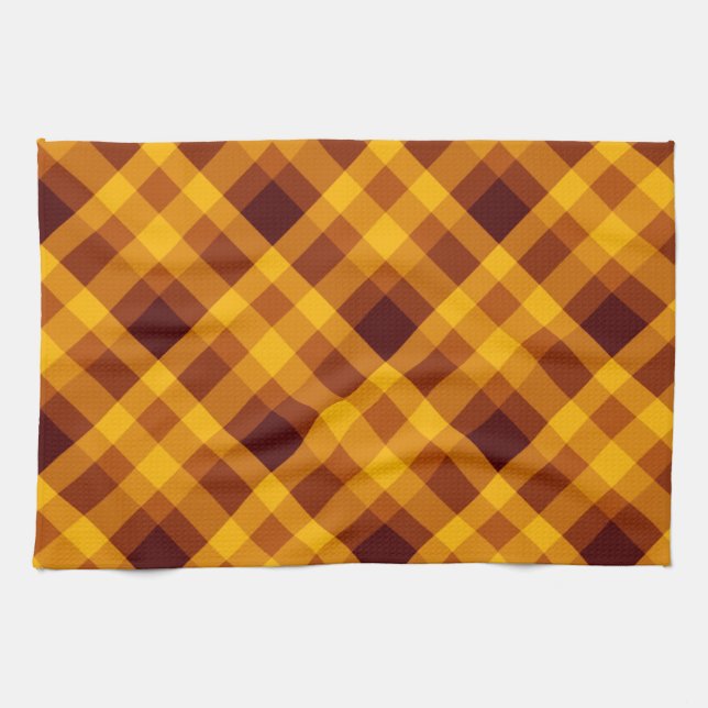 Toalla de cocina con Naranja de calabaza suave (Horizontal)