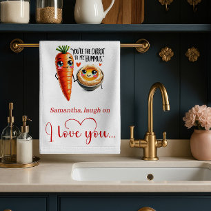 Toalla de cocina con nombre personalizado, arte di