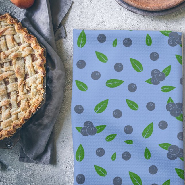 Toalla de cocina con patrón de arándano (Blueberry pattern kitchen towel)