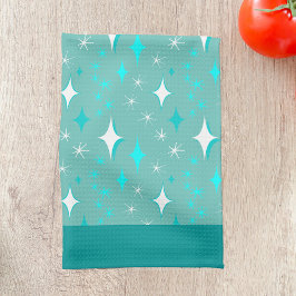 Toalla de cocina con patrón de estrellas retro en 