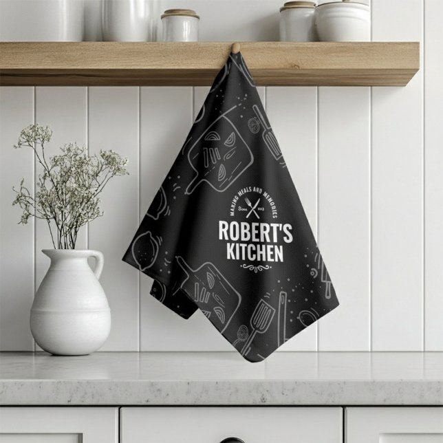 Toalla de cocina con pizarra personalizada | Cus (Subido por el creador)