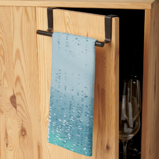 Toalla de cocina con salpicaduras de pintura abstr