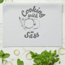 toalla de cocina con sass suave gris