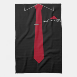 Toalla de cocina con título de nombre personalizad