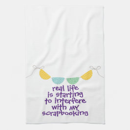 Toalla de cocina con toalla de té Life & Scrapbook