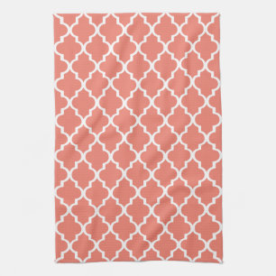 Toalla de cocina coralina de Quatrefoil