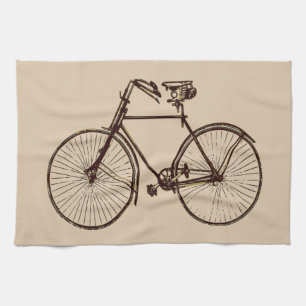Toalla de cocina crema de avena bici para biciclet