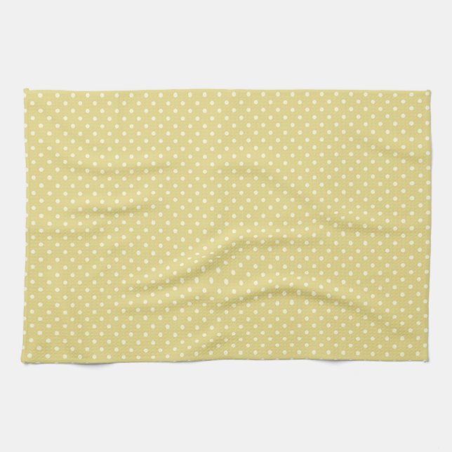 Toalla de cocina Crema verde de 16x24 puntos (Horizontal)