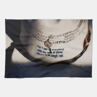 Toalla de cocina cristiana del vaquero