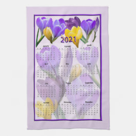 Toalla de cocina Crocus 2021 Calendario