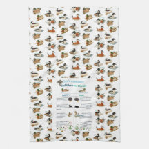 Toalla de cocina Dabblers & Divers con fondo de pa