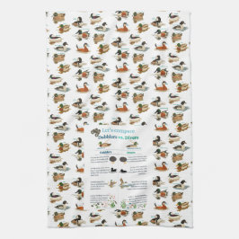 Toalla de cocina Dabblers & Divers con fondo de pa