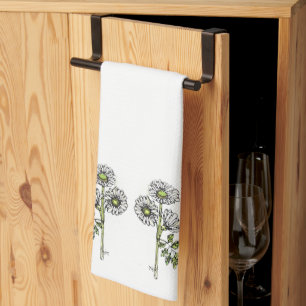 Toalla de cocina - Daisies blancos de NGA