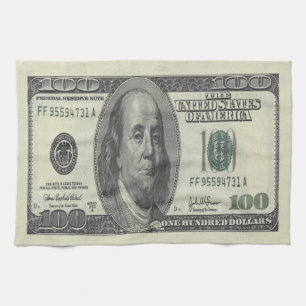 Toalla de cocina de $100 Bill