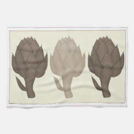 Toalla de cocina de 3 alcachofas