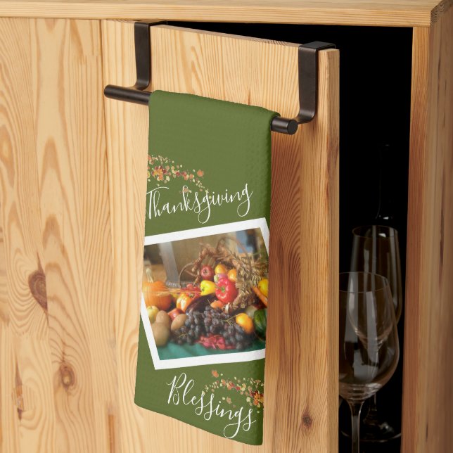 Toalla de cocina de Acción de Gracias (Pliegue de tercios)