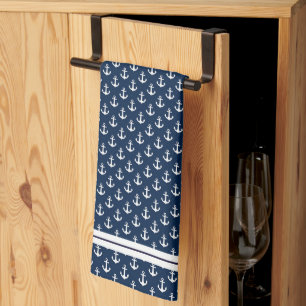 Toalla de cocina de ancla náutica