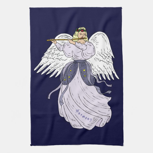 Toalla De Cocina De Ángel De Armonía (Vertical)